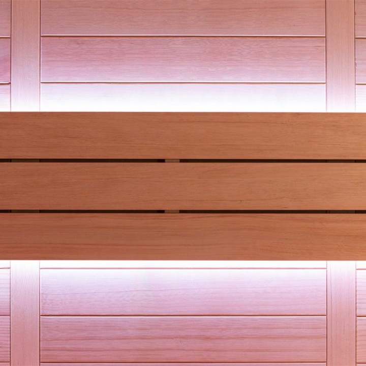 Finská sauna EAGO AWT E1614A hemlock 200×160 9 kW TheWall