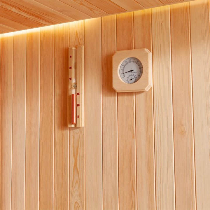Finská sauna EAGO AWT E1801XL borovice 200×200 bez kamen