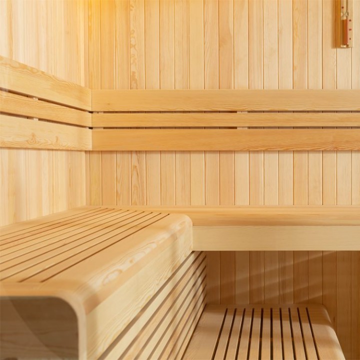 Finská sauna EAGO AWT E1806A borovice 220×220 9 kW Cilindro