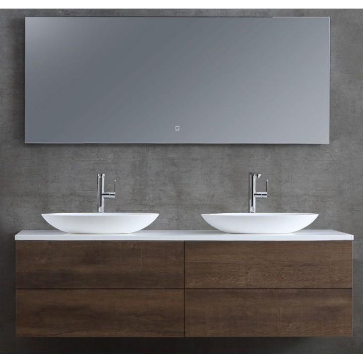 Koupelnová skříňka StoneArt Brugge BU-1601pro-3 dubová tmavá 160×50