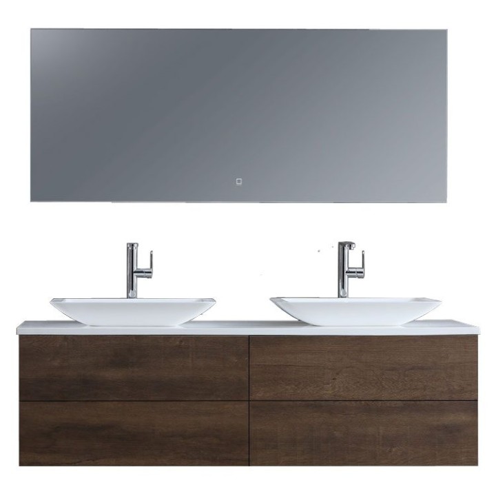 Koupelnový nábytek – set StoneArt Brugge BU-1601pro-1 dubový tmavý 160