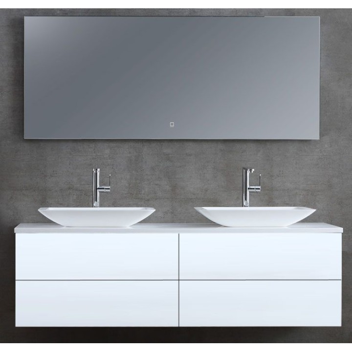 Koupelnový nábytek – set StoneArt Brugge BU-1601pro-1 bílý 160×50