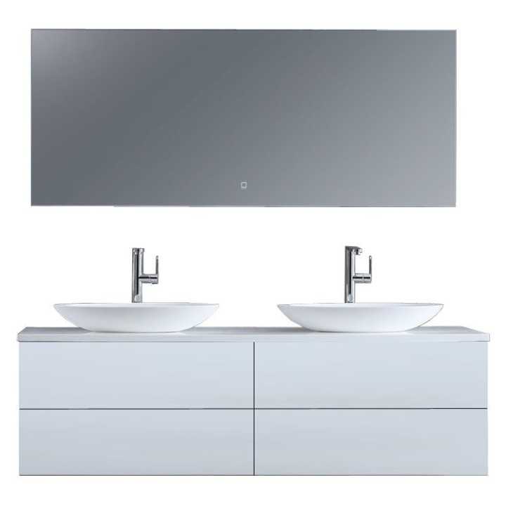 Koupelnový nábytek – set StoneArt Brugge BU-1601pro-3 bílý 160×50