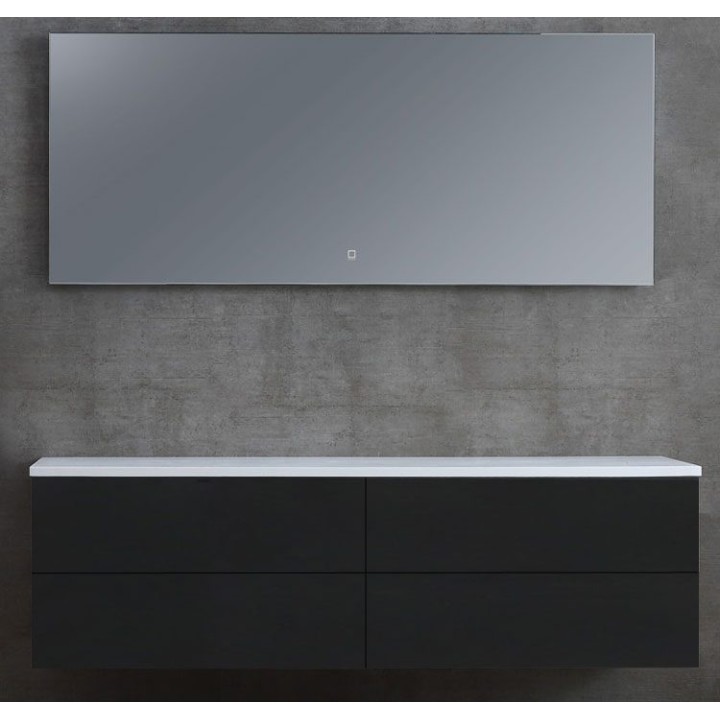 Koupelnový nábytek – set StoneArt Brugge BU-1601pro tmavě šedý 160×50
