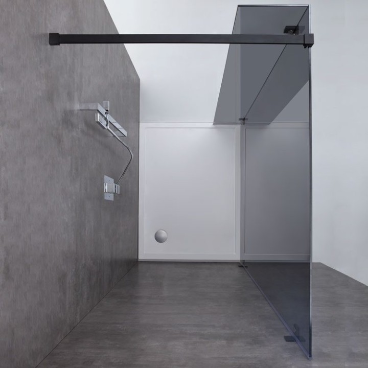 Walk-in sprchová zástěna EAGO AWT LY0901-B černá 90×210
