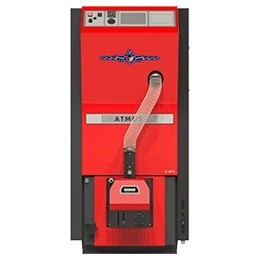 ATMOS D20PX – kompaktní automatický kotel na pelety s hořákem a zásobníkem 4,5 - 20 kW
