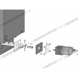 ATMOS Díly pro uchycení převodovky odpopelnění – poz. 5. příruba převodovky odpopelnění pro kotel D80P, P80