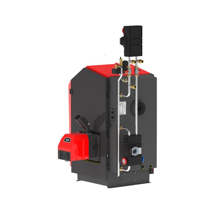 ATMOS D14P Compact – automatický kotel na pelety s hořákem a zapojením (Compact) 4 - 14 kW