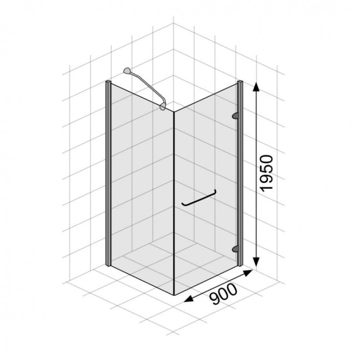 Sprchový kout Mocoori 80x80x195cm 