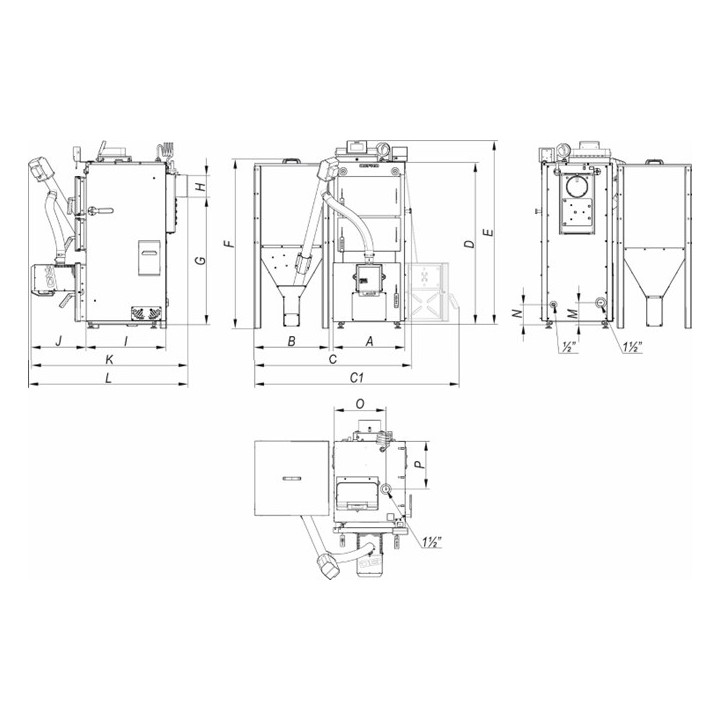 DEFRO Firewood Duo Plus NZ 15 kW – kombinovaný kotel na dřevo a pelety