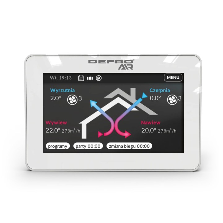 DEFRO DRX 400 V (do 450 m³/h) – rekuperační jednotka