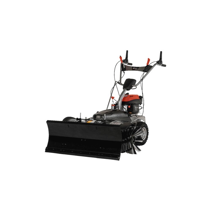 Motorový zametací stroj LUMAG KM1000E – elektrický startér, záběr 100 cm