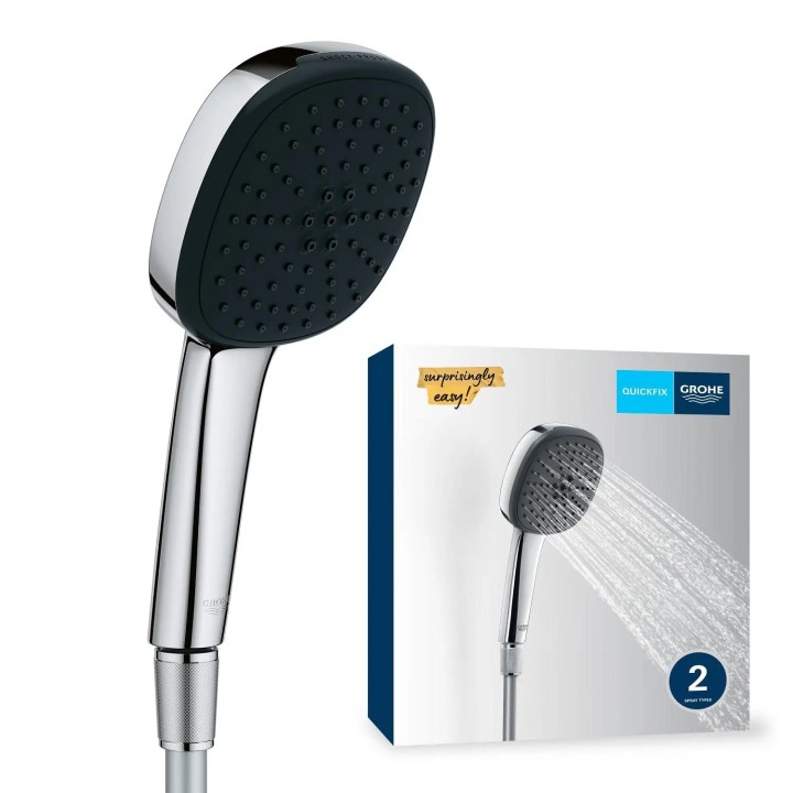 Grohe Vitalio Comfort - Sprchová hlavice s hadicí 150 cm, 2 proudy, chrom 26973001