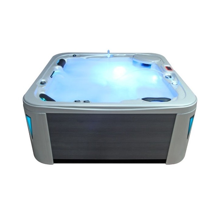 Venkovní vířivá vana EO-SPA OceanWave / hnědá Premium IN-594 215x215x95cm