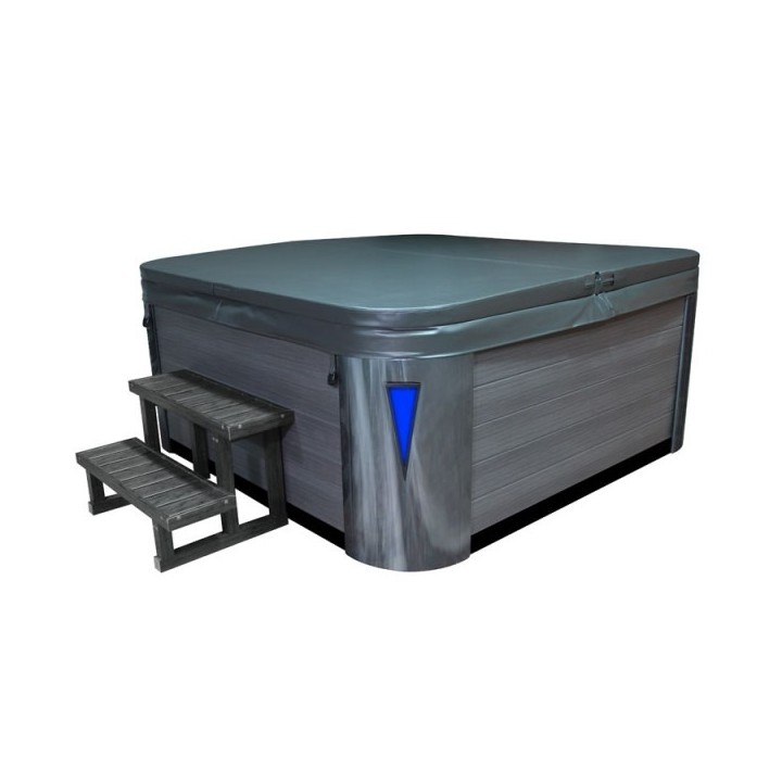 Venkovní vířivá vana EO-SPA OysterOpal / šedá Premium IN-594 215x215x95cm