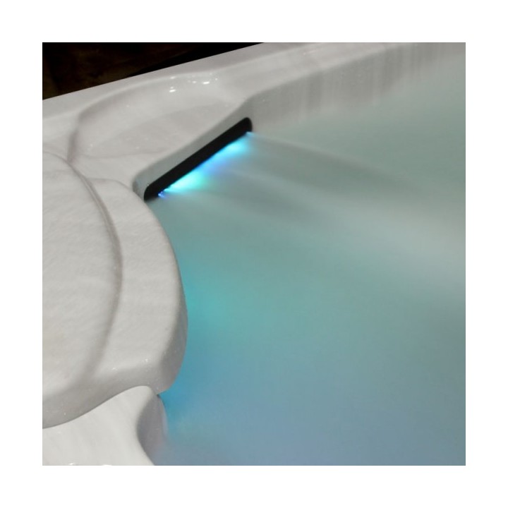 Venkovní vířivá vana EO-SPA Premium Extreme IN-597 WhitePearlescent/hnědá 212x165x80cm