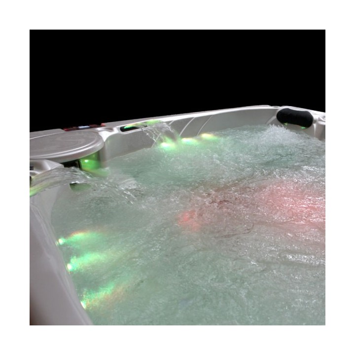 Venkovní vířivá vana EO-SPA IN-598 EXTREME WhitePearlescent / hnědá 235x235x100cm