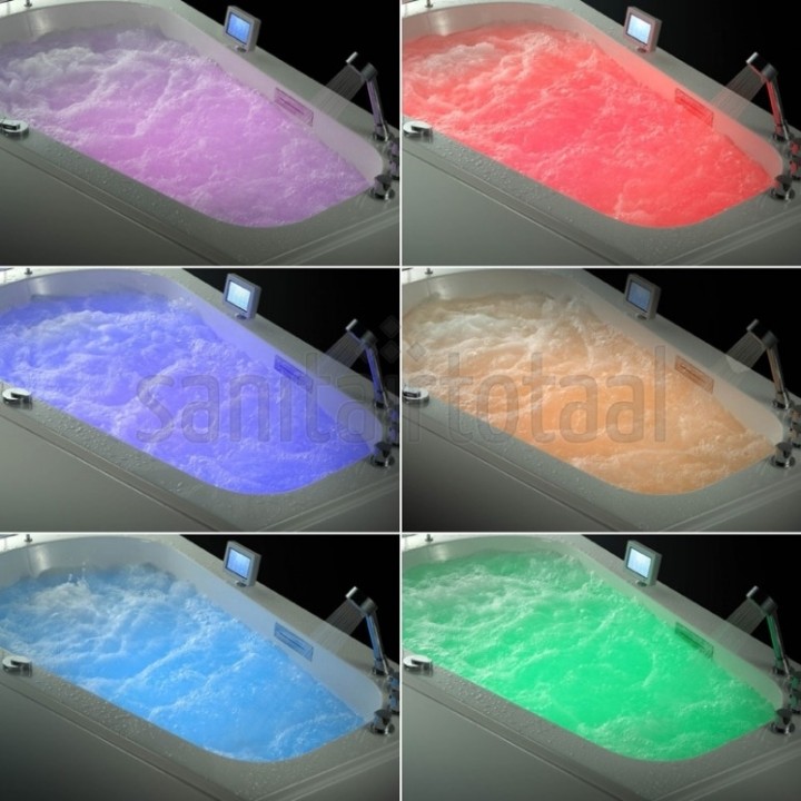 Hydromasážní vana Mocoori Violet levá verze 150x150x75,5cm (čerpadlo - voda-vzduch)