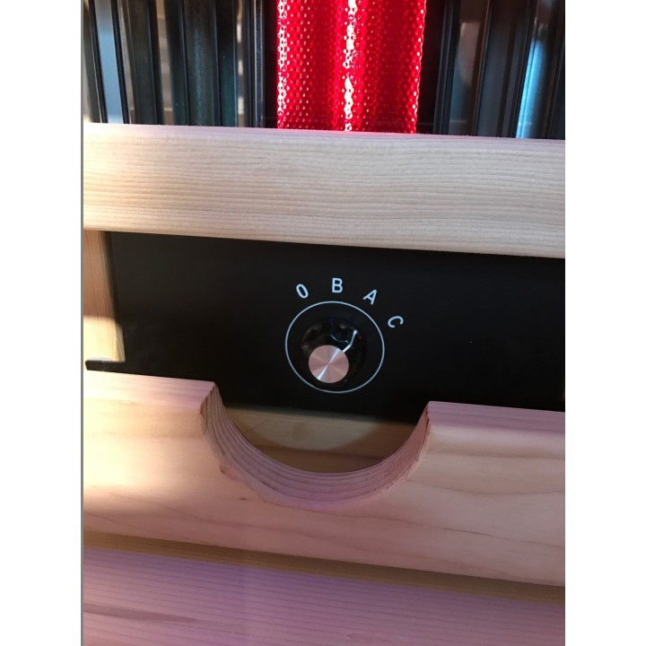 Infračervená sauna ELITE THREE / kanadská borovice 130x100x200cm pro 2 osoby