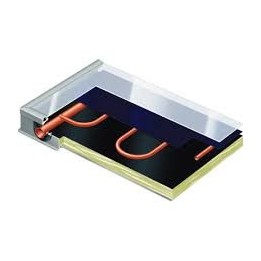 Viessmann Vitosol 100-FM, solární sestava, vodorovné provedení, typ SH1F 2 kolektory, stříbrný zásobník