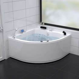 Hydromasážní vana Mocoori Violet Turbo levá verze 150x150x75,5cm